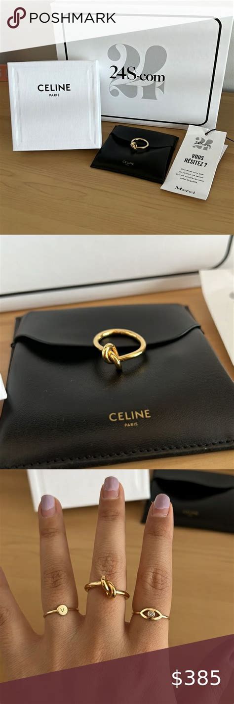 celine ring knot|Knot ring Celine Gold size 54 EU in Other .